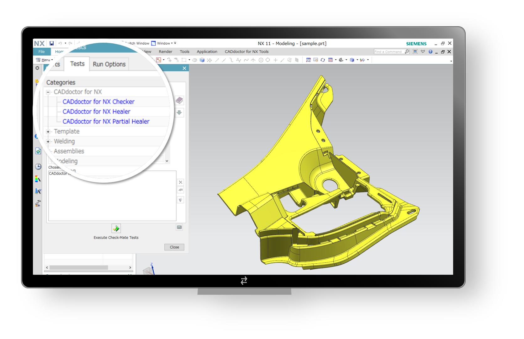 riparazione delle geometrie Ripara i tuoi dati CAD per garantire precisione geometrica, accuratezza e migliora i processi successivi.