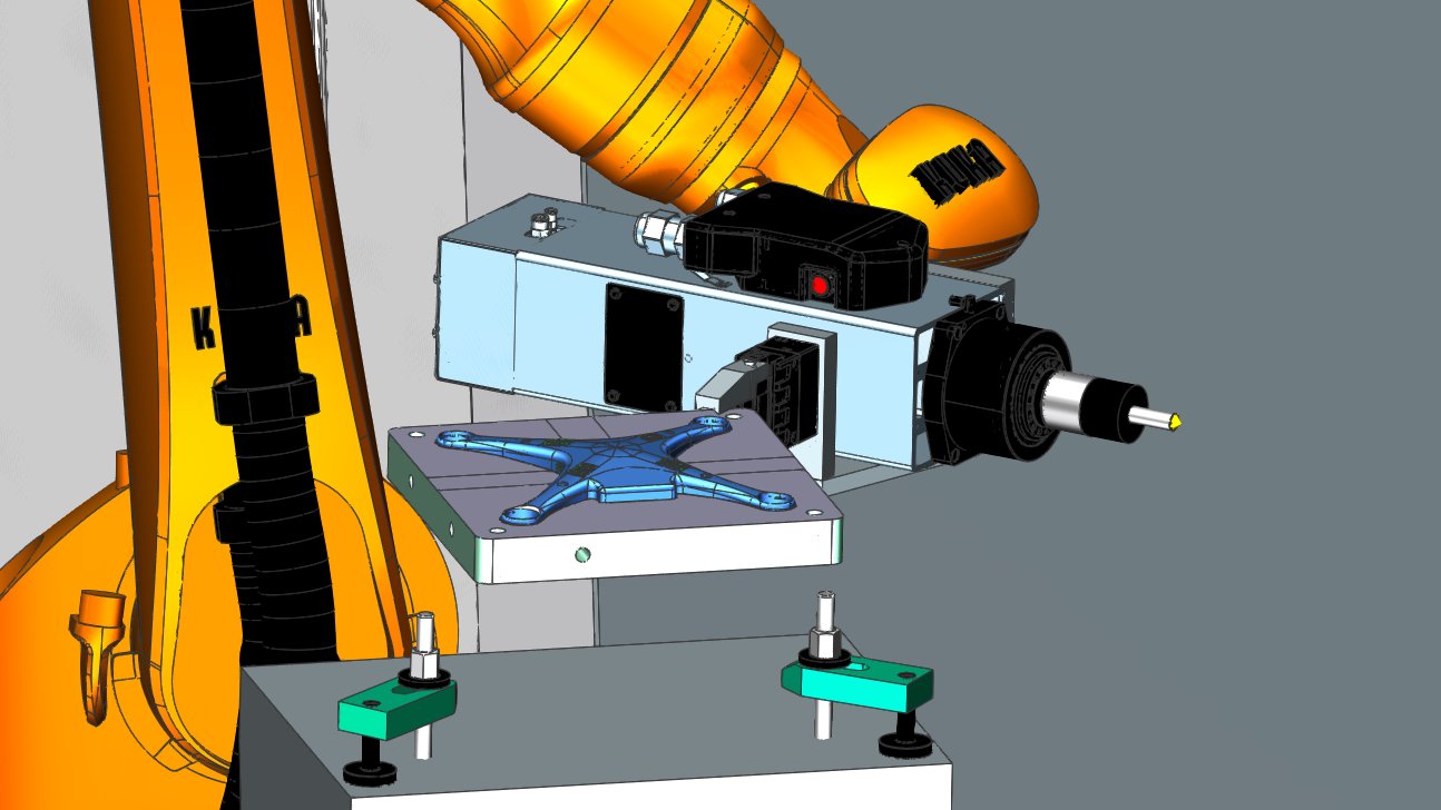 Programmazione di Robot per Operazioni Pick-and-Place Automatizza ulteriormente le operazioni di produzione dei pezzi utilizzando i robot per eseguire operazioni di prelievo e posizionamento, tra cui la manutenzione della macchina e il caricamento degli utensili. Ciò consente lavorazioni automatiche estese in grado di massimizzare la capacità produttiva.