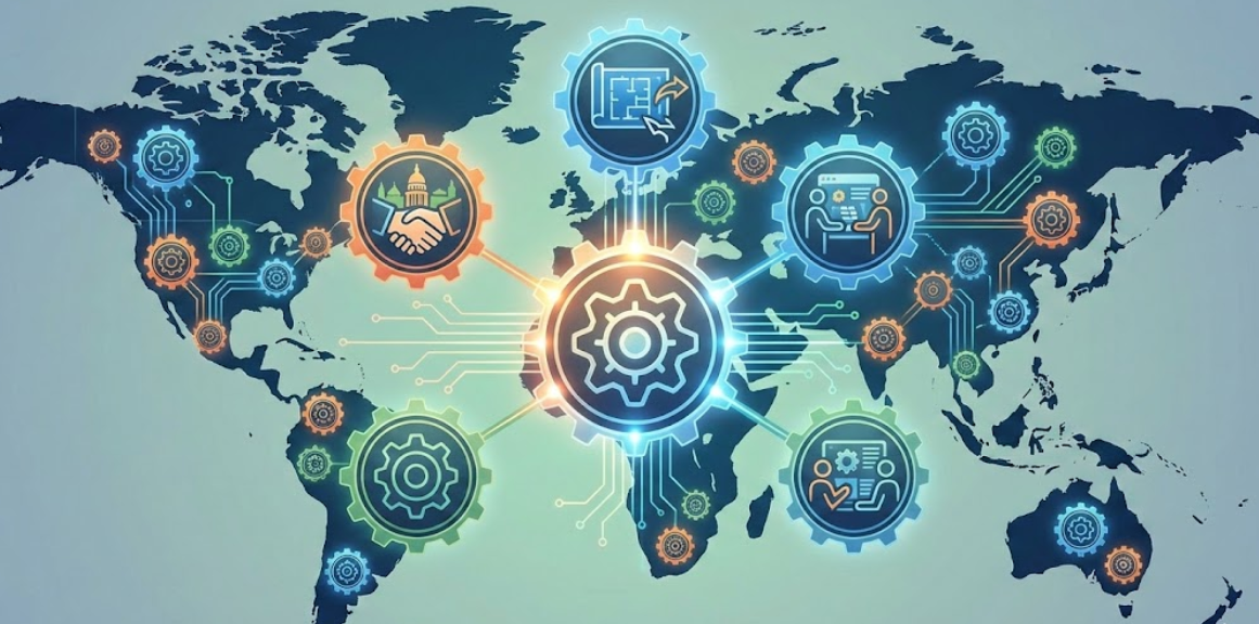 Siemens Opcenter APS ATS Global mappa ingranaggi competenza locale scalabilità globale